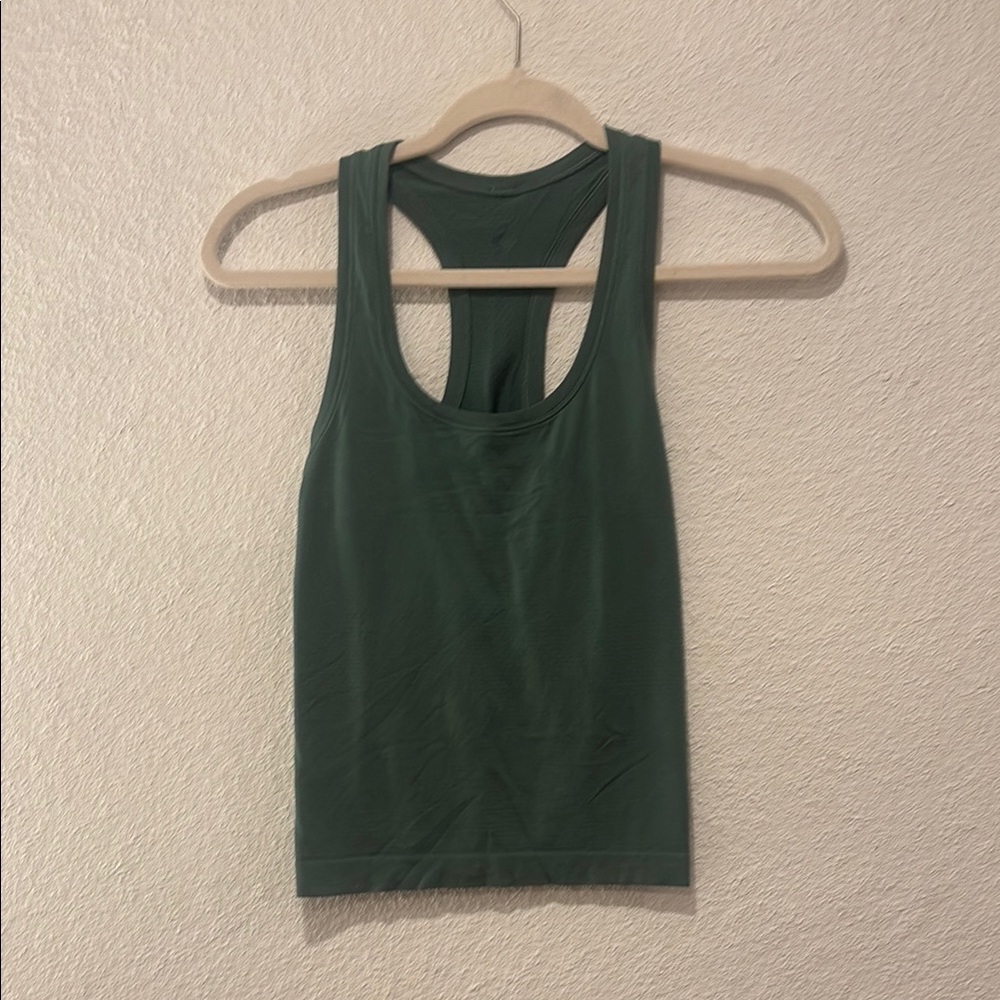 Lululemon Athletica swiftly tech racerback tank top 2.0 waist length:Dark Forest